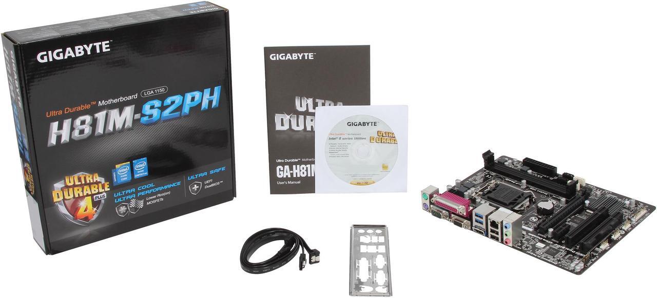 Alt view image 5 of 5 - GIGABYTE GA-H81M-S2PH LGA 1150 Intel H81 HDMI USB 3.0 Micro ATX Intel Motherboard