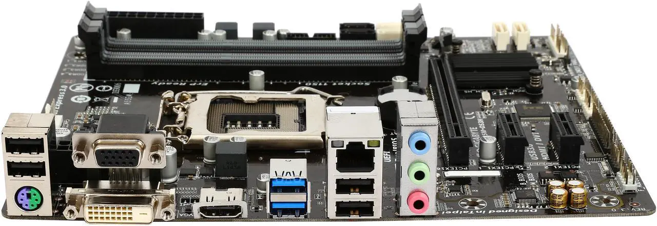 Alt view image 2 of 5 - GIGABYTE GA-B85M-DS3H (rev. 3.0) LGA 1150 Intel B85 HDMI USB 3.0 Micro ATX Intel Motherboard