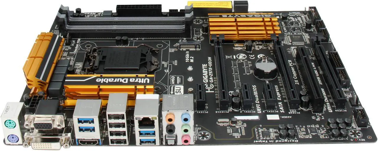 Alt view image 2 of 5 - GIGABYTE GA-Z97X-UD3H (rev. 1.2) LGA 1150 Intel Z97 HDMI USB 3.0 ATX Intel Motherboard