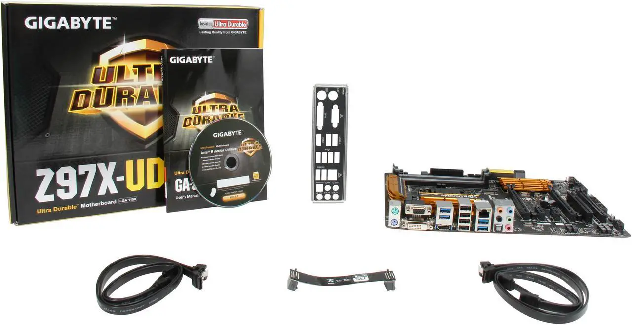 Alt view image 5 of 5 - GIGABYTE GA-Z97X-UD3H (rev. 1.2) LGA 1150 Intel Z97 HDMI USB 3.0 ATX Intel Motherboard