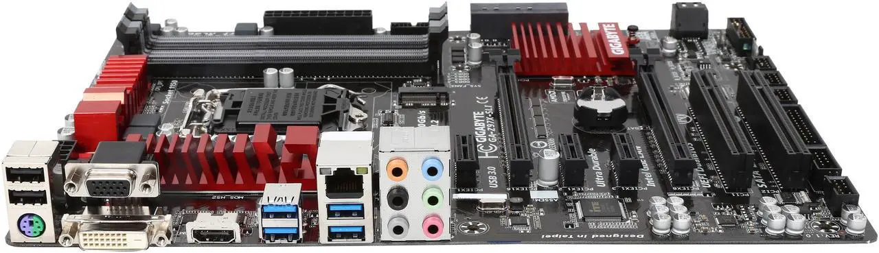 Alt view image 3 of 5 - GIGABYTE GA-Z97X-SLI LGA 1150 Intel Z97 HDMI USB 3.0 ATX Intel Motherboard