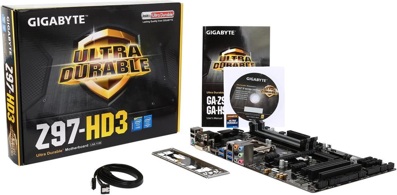 Alt view image 6 of 5 - GIGABYTE GA-Z97-HD3 (rev. 2.0) LGA 1150 Intel Z97 HDMI SATA 6Gb/s USB 3.0 ATX Intel Motherboard