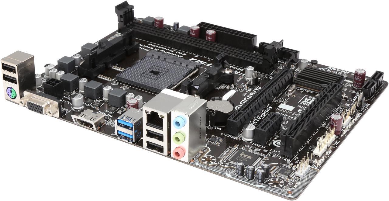 GIGABYTE GA-F2A68HM-H FM2+ AMD A68H SATA 6Gb/s USB 3.0 HDMI Micro ATX AMD Motherboard