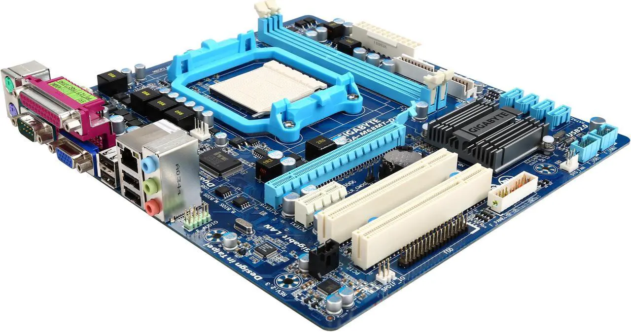 Main image of GIGABYTE GA-M68MT-D3 AM3 NVIDIA GeForce 7025/nForce 630a chipset Micro ATX AMD Motherboard