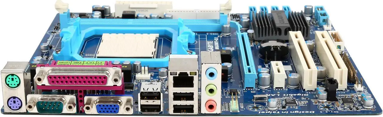 Alt view image 2 of 5 - GIGABYTE GA-M68MT-D3 AM3 NVIDIA GeForce 7025/nForce 630a chipset Micro ATX AMD Motherboard