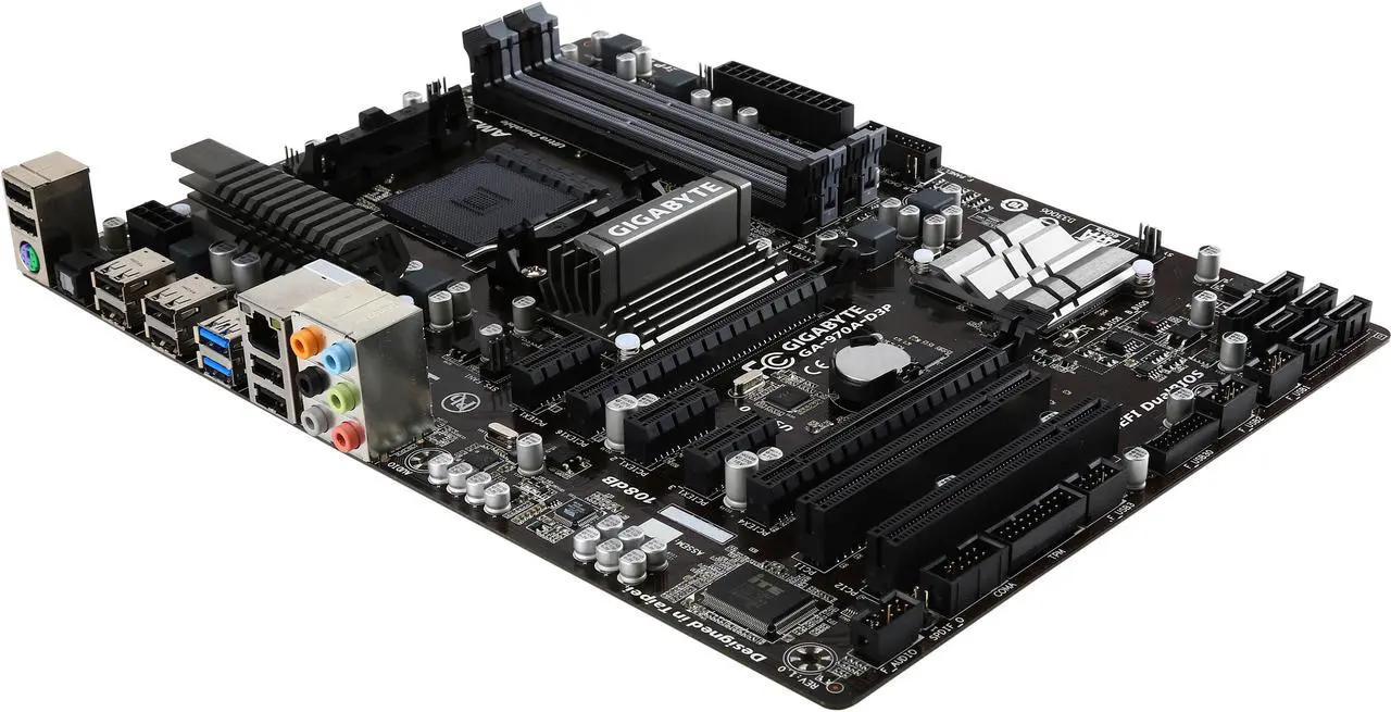 Main image of GIGABYTE GA-970A-D3P AM3+/AM3 AMD 970 6 x SATA 6Gb/s USB 3.0 ATX AMD Motherboard Certified Refurbished
