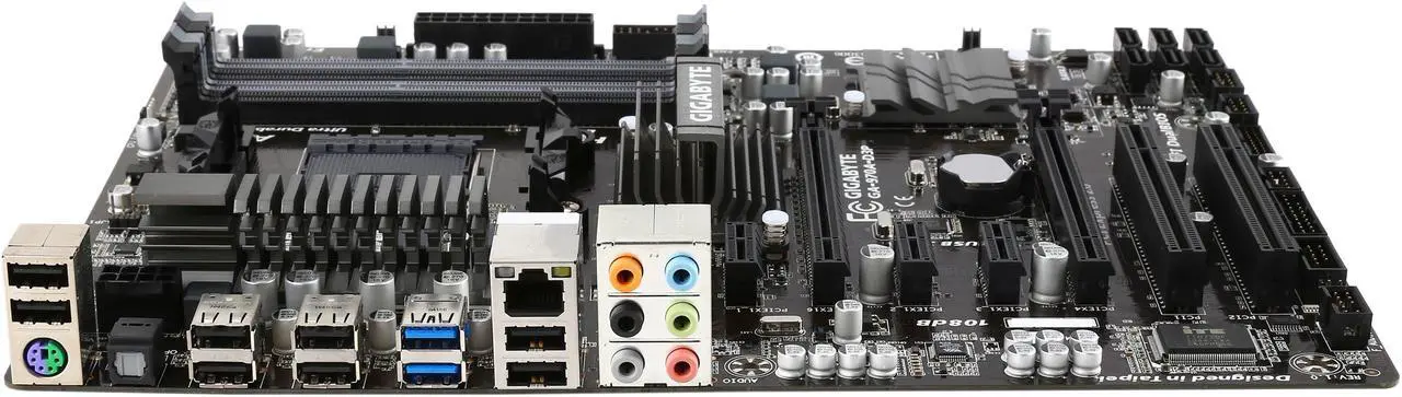 Alt view image 2 of 5 - GIGABYTE GA-970A-D3P AM3+/AM3 AMD 970 6 x SATA 6Gb/s USB 3.0 ATX AMD Motherboard Certified Refurbished