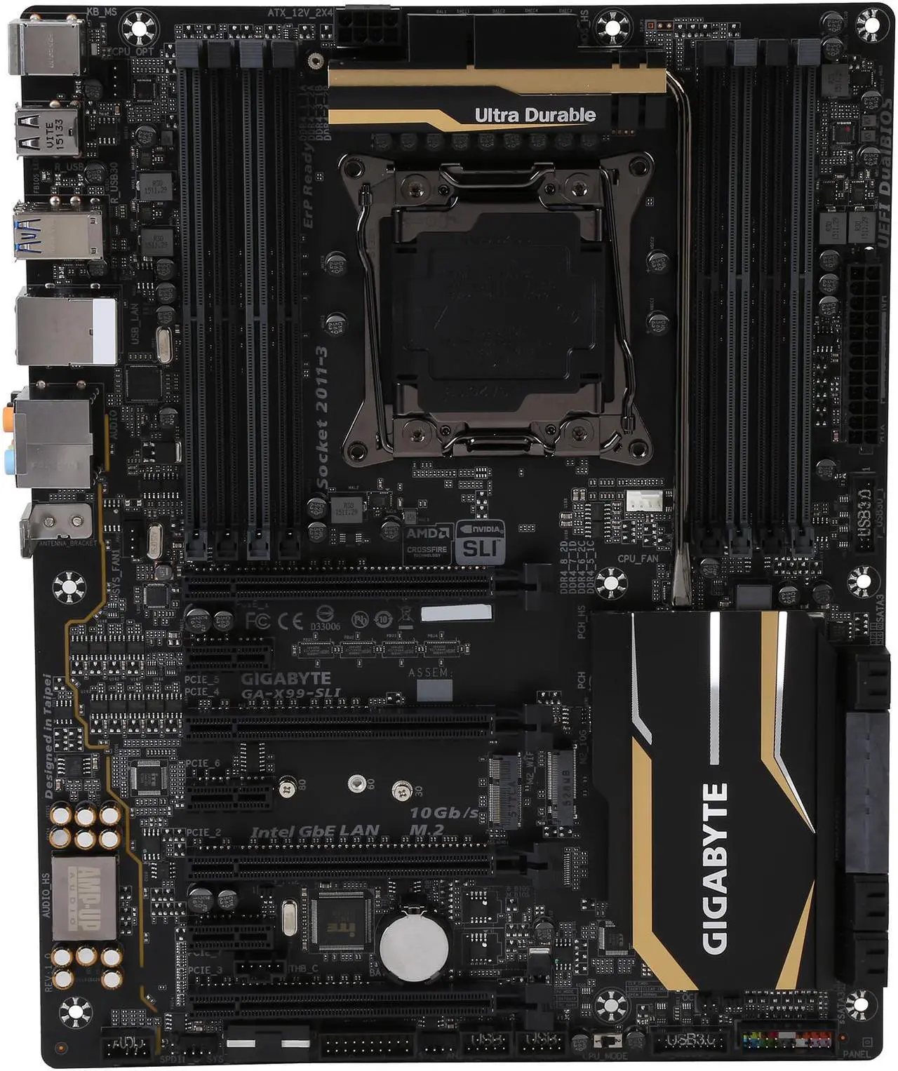 Alt view image 4 of 5 - GIGABYTE GA-X99-SLI (rev. 1.0) LGA 2011-v3 Intel X99 USB 3.0 ATX Intel Motherboard