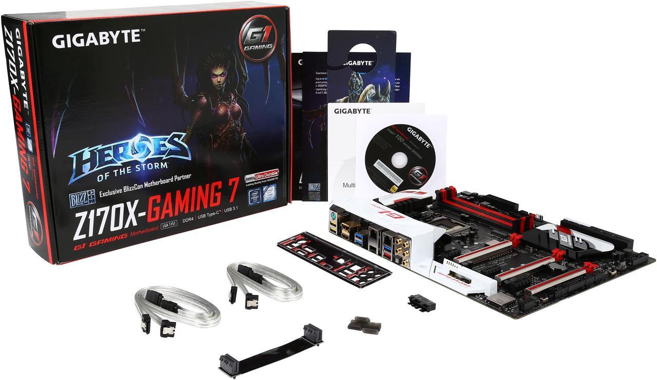 Alt view image 6 of 5 - GIGABYTE G1 Gaming GA-Z170X-Gaming 7 (rev. 1.0) LGA 1151 Intel Z170 HDMI USB 3.1 USB 3.0 ATX Intel Motherboard