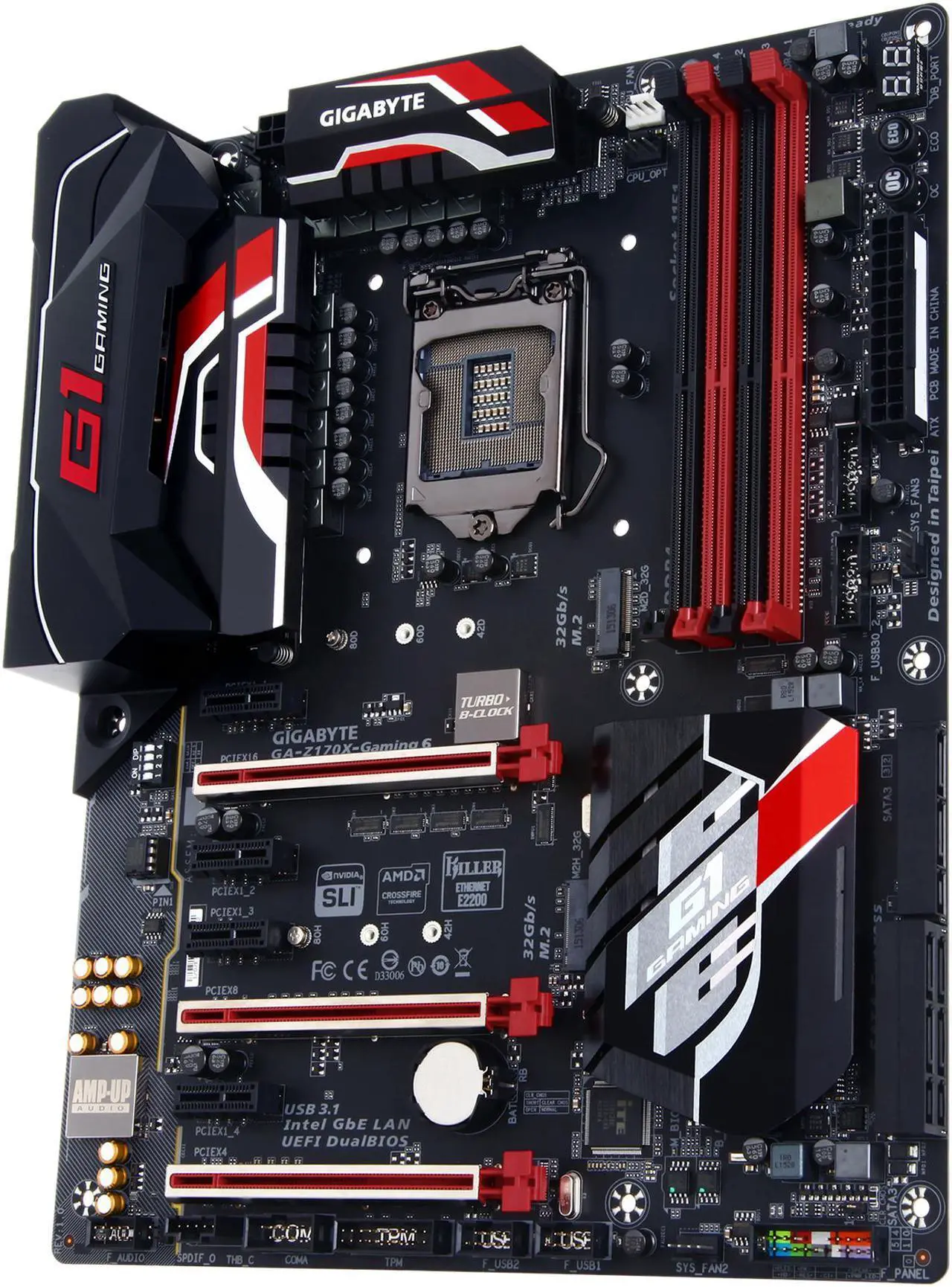 Main image of GIGABYTE GA-Z170X-Gaming 6 (rev. 1.0) LGA 1151 Intel Z170 HDMI USB 3.1 USB 3.0 ATX Intel Motherboard