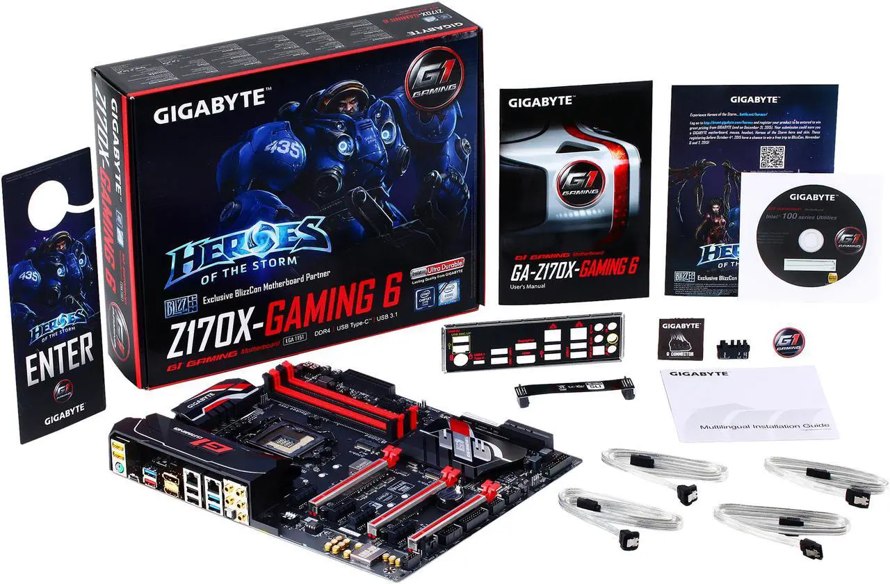 Alt view image 5 of 7 - GIGABYTE GA-Z170X-Gaming 6 (rev. 1.0) LGA 1151 Intel Z170 HDMI USB 3.1 USB 3.0 ATX Intel Motherboard