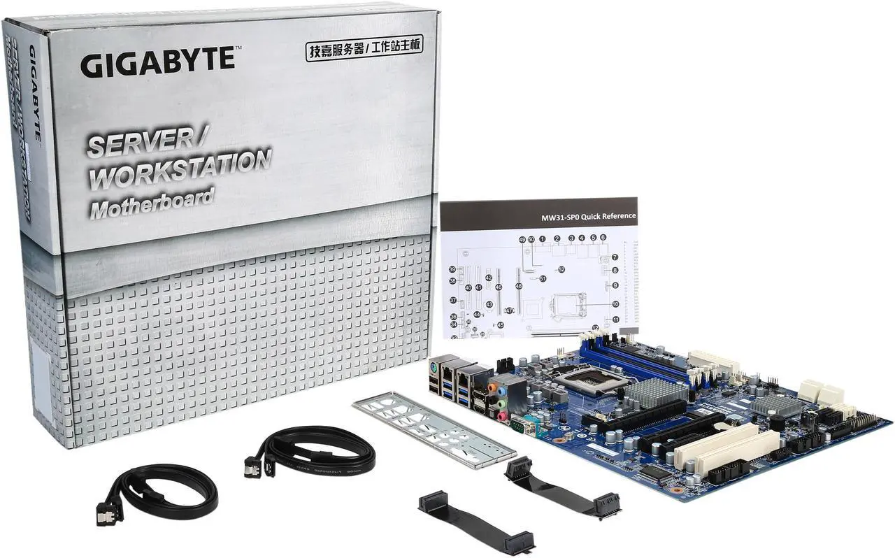 Alt view image 6 of 5 - GIGABYTE MW31-SP0 ATX Server Motherboard LGA 1151 Intel C236