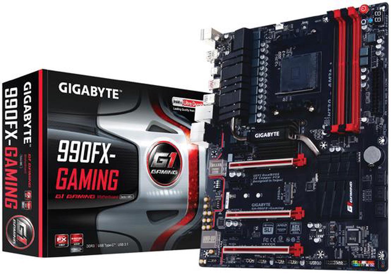 Alt view image 7 of 8 - GIGABYTE GA-990FX-Gaming AM3+ AMD 990FX SATA 6Gb/s USB 3.1 USB 3.0 ATX AMD Motherboard