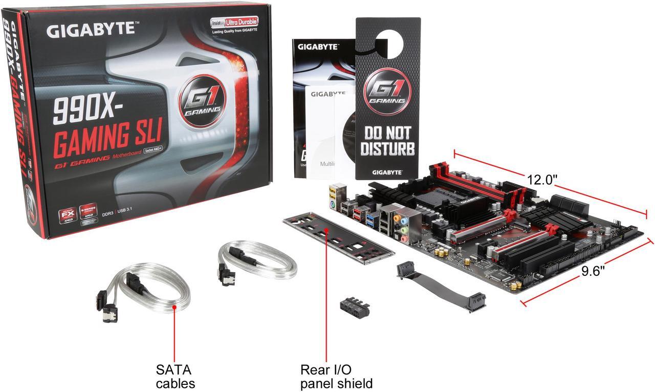 Alt view image 6 of 5 - GIGABYTE GA-990X-Gaming SLI (rev. 1.0) AM3+/AM3 AMD 990X USB 3.1 USB 3.0 ATX AMD Motherboard