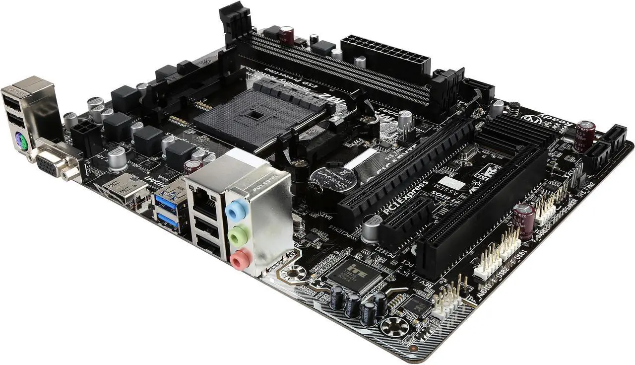 Main image of GIGABYTE GA-F2A68HM-H FM2+ AMD A68H USB 3.0 HDMI Micro ATX Motherboards - AMD