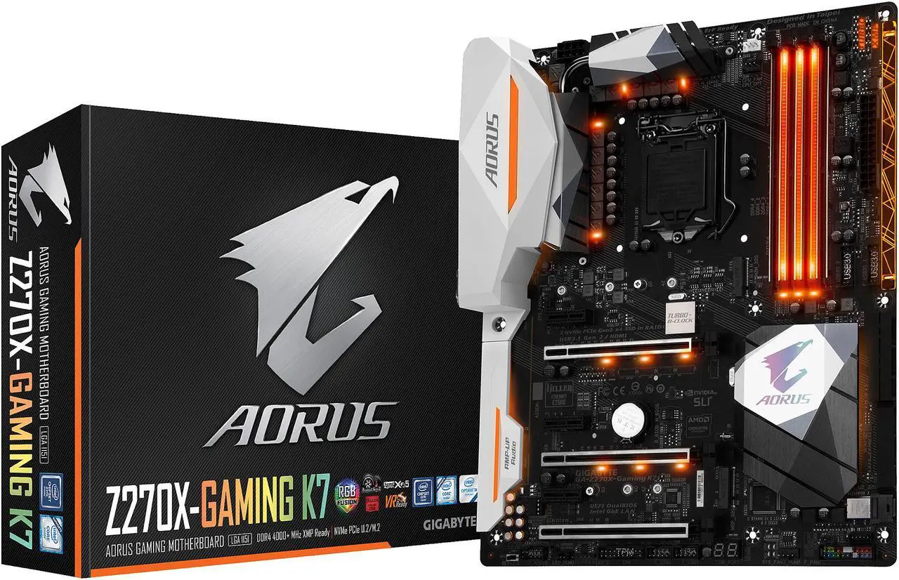 Alt view image 4 of 4 - GIGABYTE AORUS GA-Z270X-Gaming K7 (rev. 1.0) LGA 1151 Intel Z270 HDMI USB 3.1 ATX Motherboards - Intel