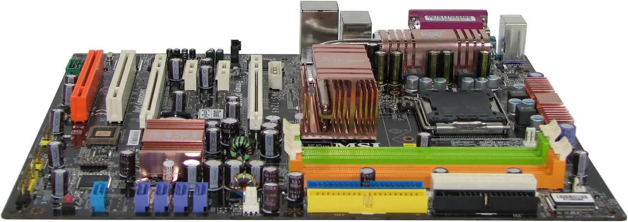 Alt view image 2 of 3 - MSI 975X Platinum V.2 LGA 775 Intel 975X ATX Intel Motherboard