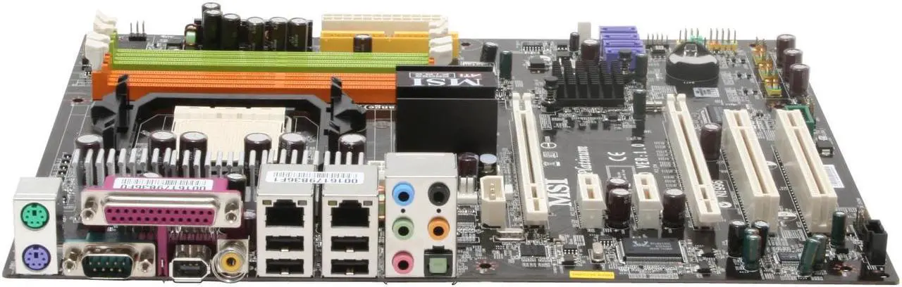 Alt view image 2 of 6 - MSI K9A Platinum AM2 AMD 580X CrossFire ATX AMD Motherboard