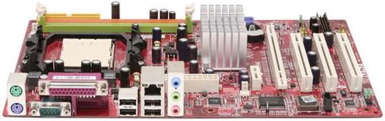 Alt view image 2 of 7 - MSI K9N4 Ultra-F AM2 NVIDIA nForce 500 Ultra ATX AMD Motherboard