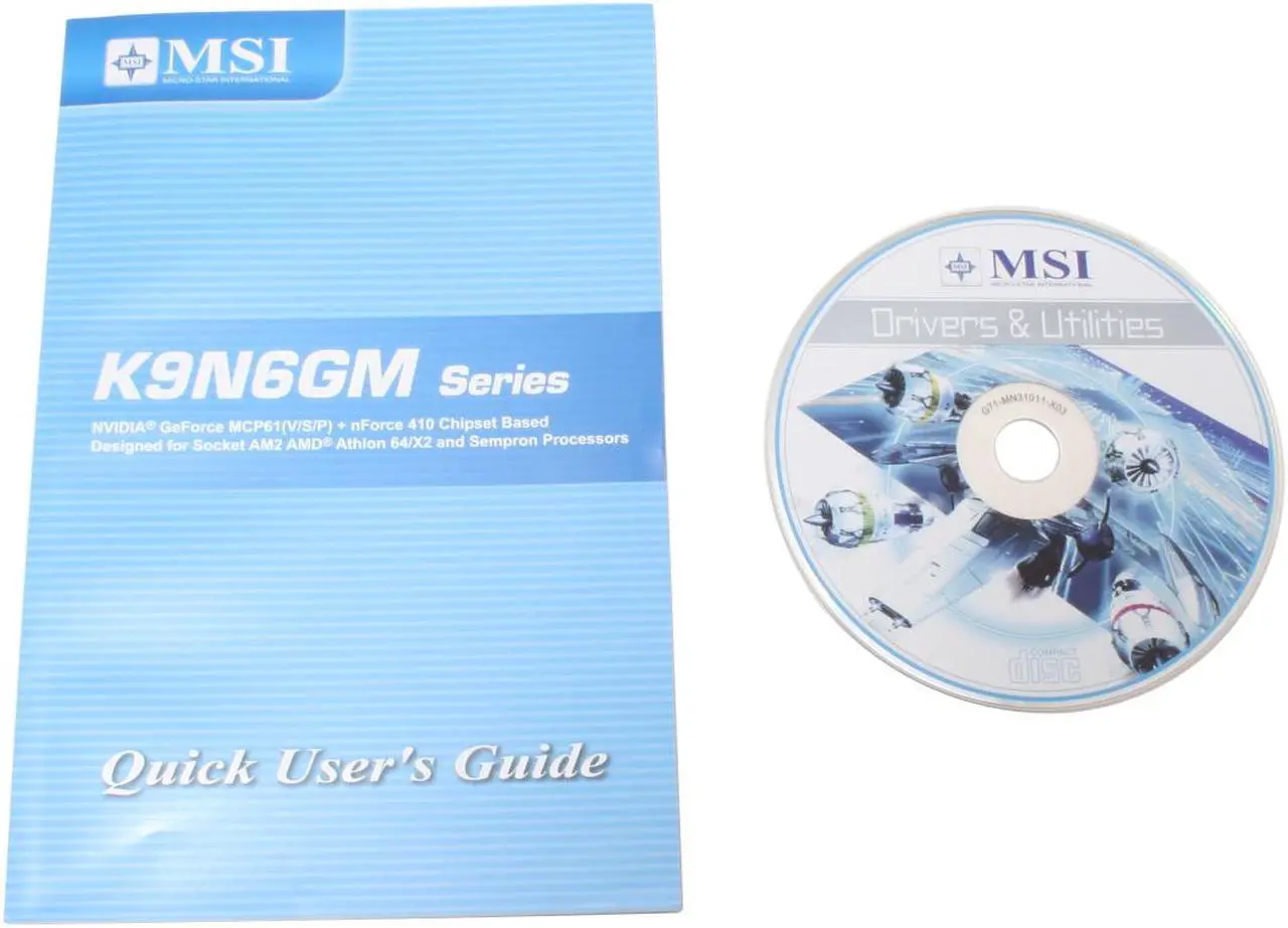 Alt view image 6 of 7 - MSI K9N6SGM-V AM2 NVIDIA GeForce 6100 Micro ATX AMD Motherboard
