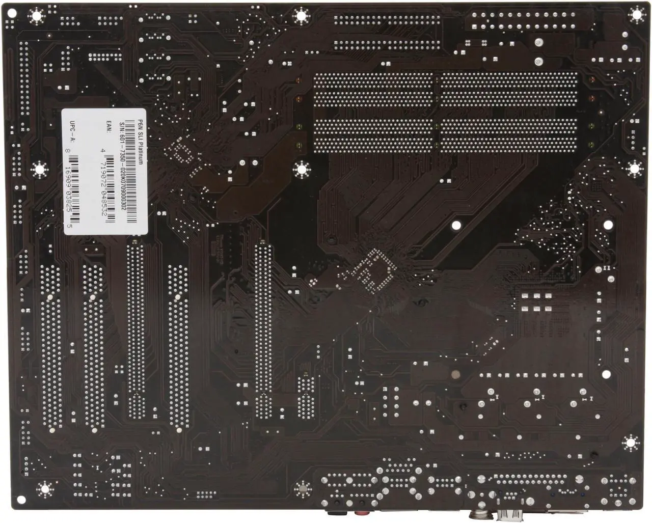 Alt view image 4 of 7 - MSI P6N SLI Platinum LGA 775 NVIDIA nForce 650i SLI ATX Intel Motherboard