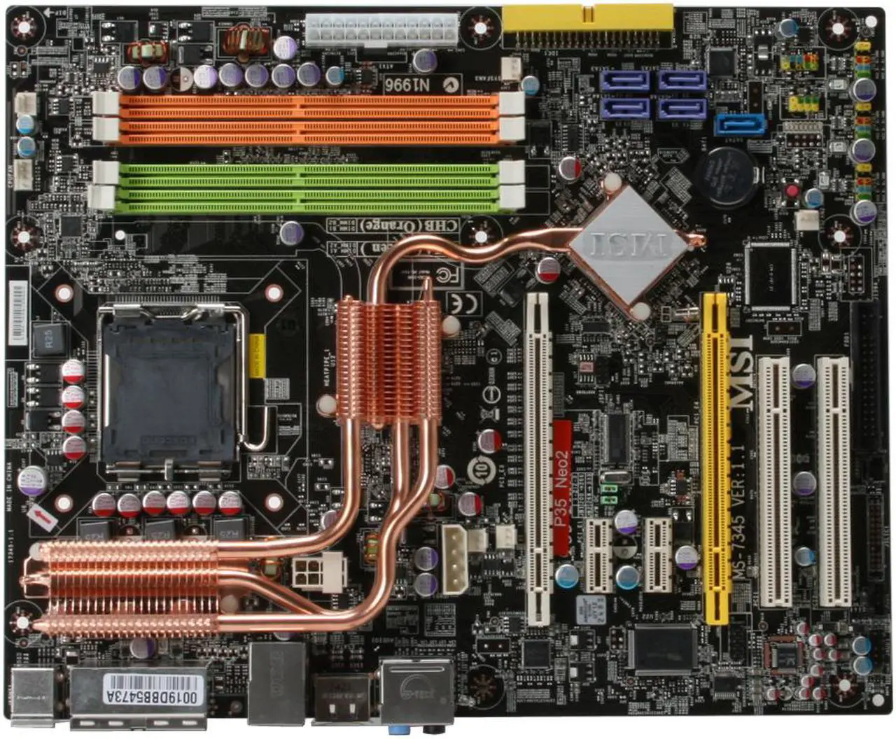 Alt view image 3 of 6 - MSI P35 Neo2-FR LGA 775 Intel P35 ATX Intel Motherboard