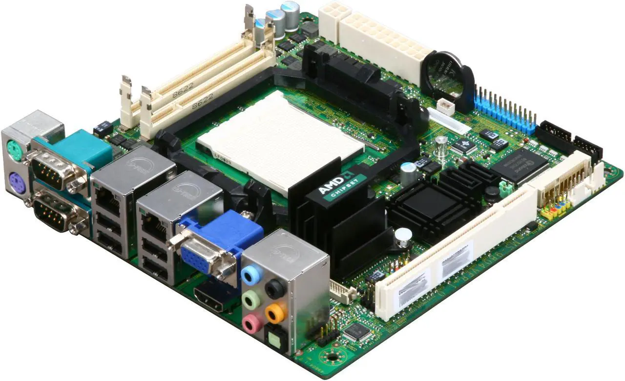 Main image of MSI 9804-010 Mini ITX Fuzzy RS690E Server Motherboard AM2/AM2+ ATI RS690T DDR2 800