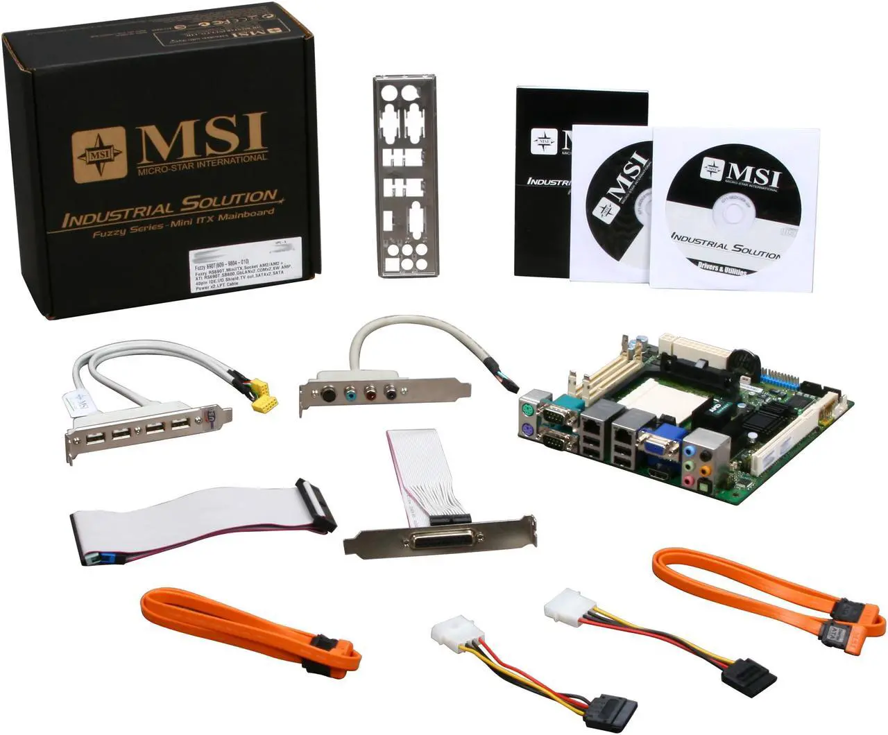 Alt view image 5 of 5 - MSI 9804-010 Mini ITX Fuzzy RS690E Server Motherboard AM2/AM2+ ATI RS690T DDR2 800