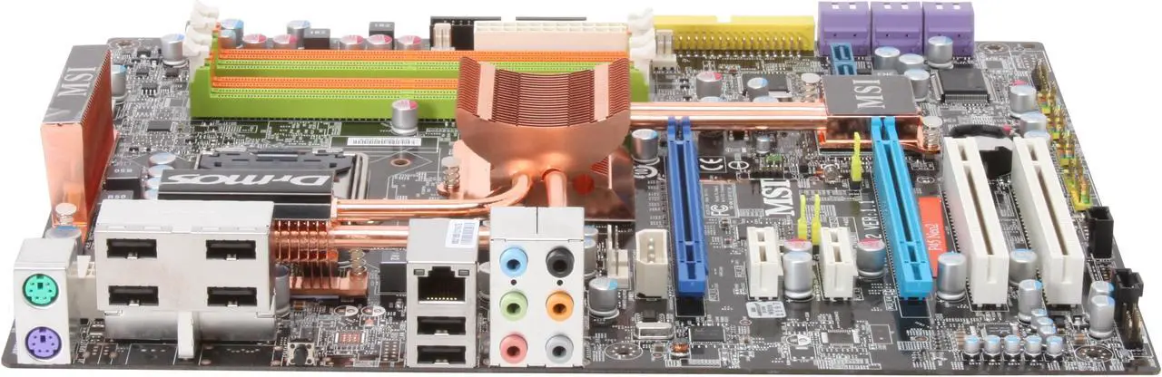 Alt view image 2 of 5 - MSI P45 Neo2-FR LGA 775 Intel P45 ATX Intel Motherboard