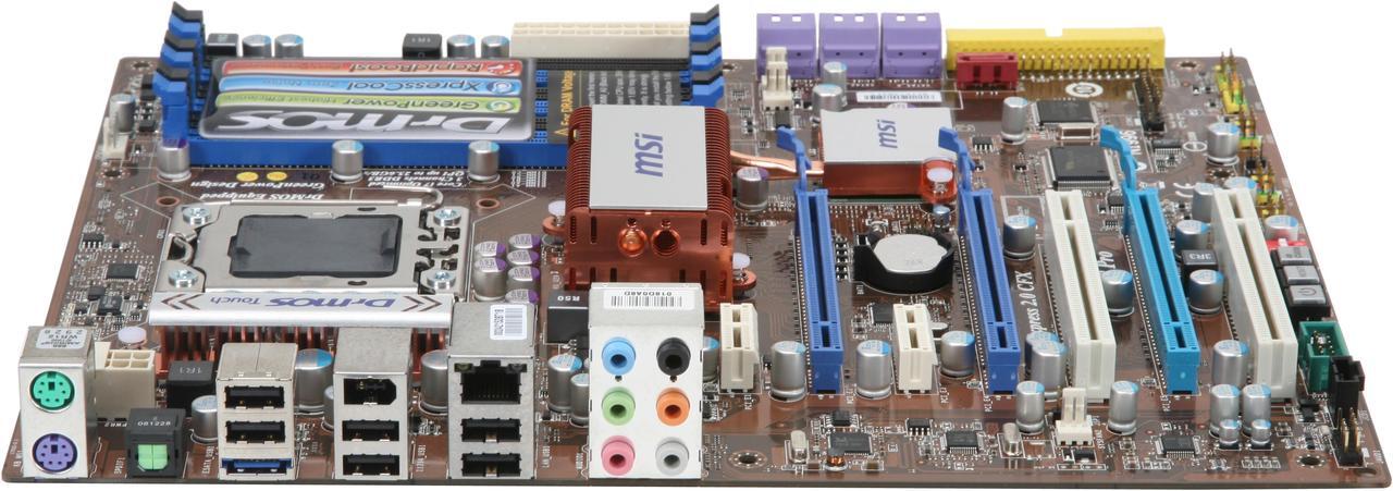 Alt view image 2 of 5 - MSI X58 Pro LGA 1366 Intel X58 ATX Intel Motherboard