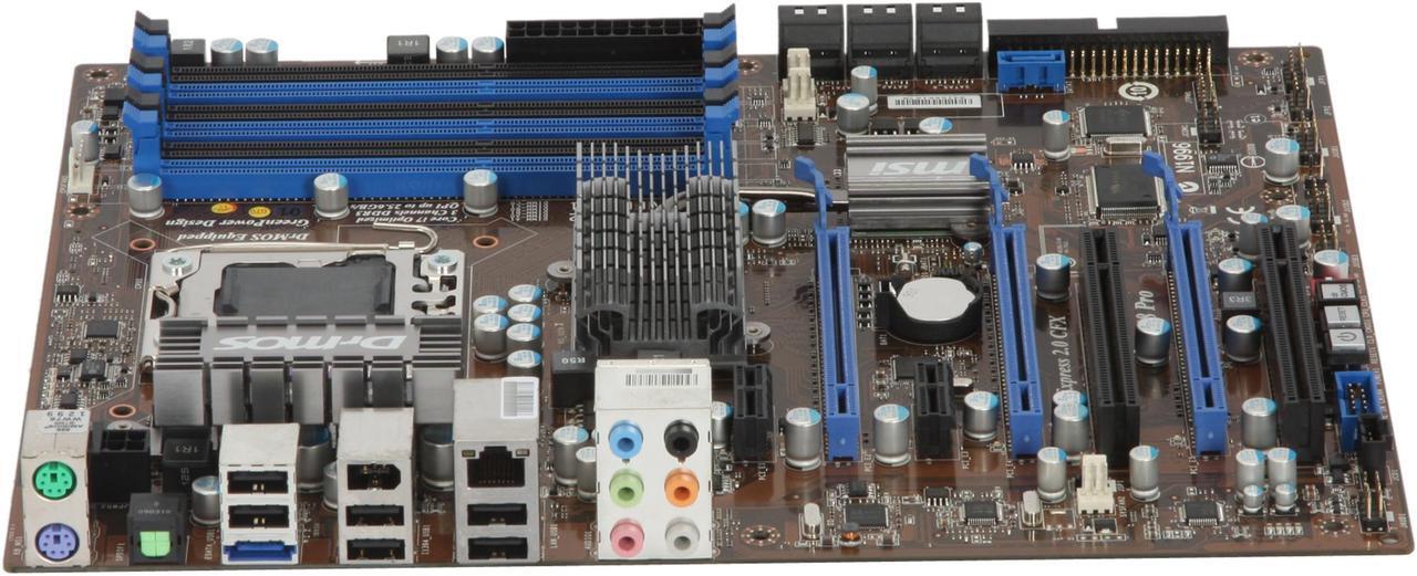Alt view image 2 of 5 - MSI X58 Pro-E LGA 1366 Intel X58 ATX Intel Motherboard