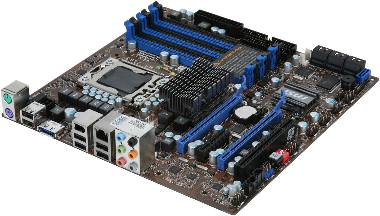Main image of MSI X58M LGA 1366 Intel X58 Micro ATX Intel Motherboard