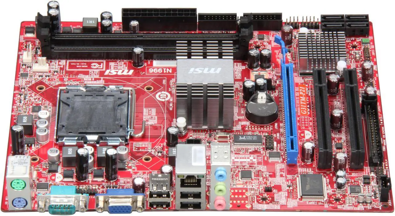 Alt view image 2 of 5 - MSI G31TM-P21 LGA 775 Intel G31 Micro ATX Intel Motherboard
