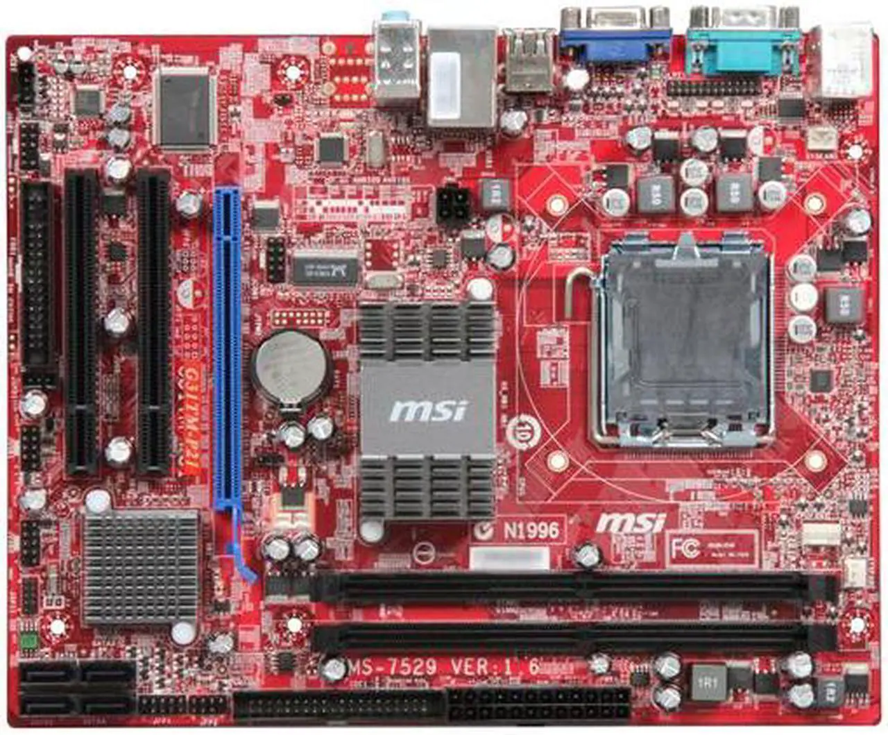Alt view image 3 of 5 - MSI G31TM-P21 LGA 775 Intel G31 Micro ATX Intel Motherboard
