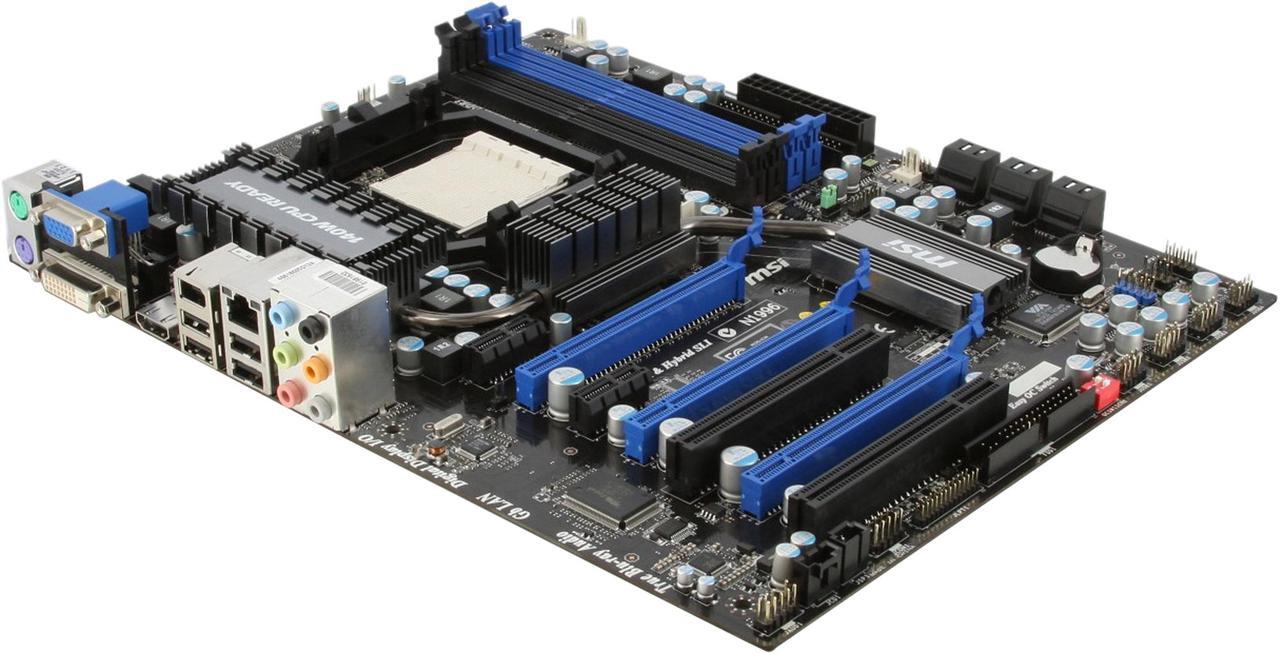 Main image of MSI NF980-G65 AM3 NVIDIA nForce 980a SLI HDMI ATX AMD Motherboard