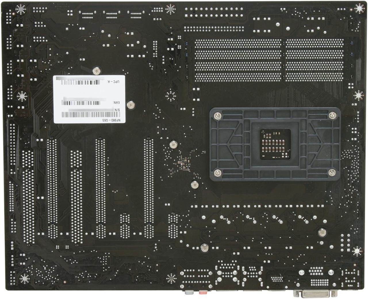 Alt view image 10 of 11 - MSI NF980-G65 AM3 NVIDIA nForce 980a SLI HDMI ATX AMD Motherboard