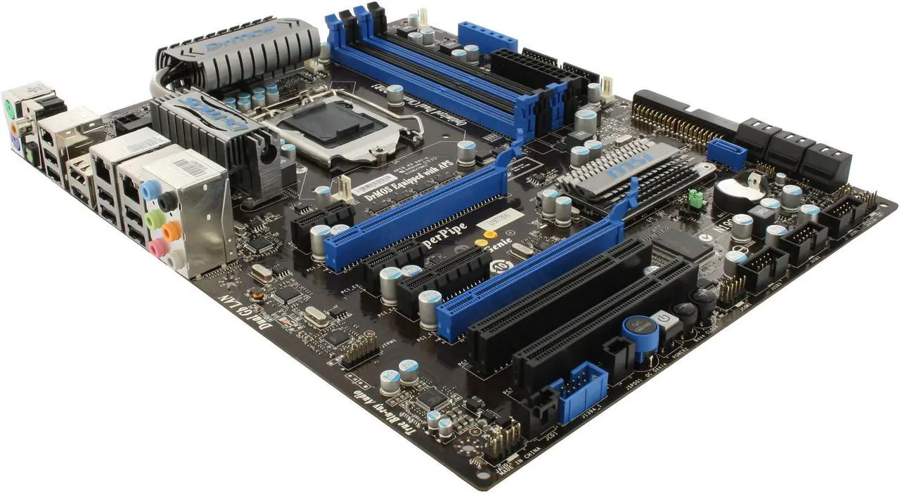 Main image of MSI P55-GD65 LGA 1156 Intel P55 ATX Intel Motherboard