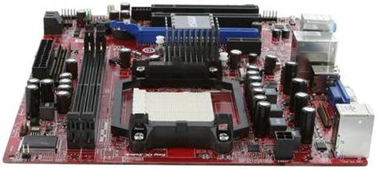 Alt view image 6 of 11 - MSI K9N6PGM2-V2 AM3/AM2+/AM2 NVIDIA GeForce 6150SE Micro ATX AMD Motherboard