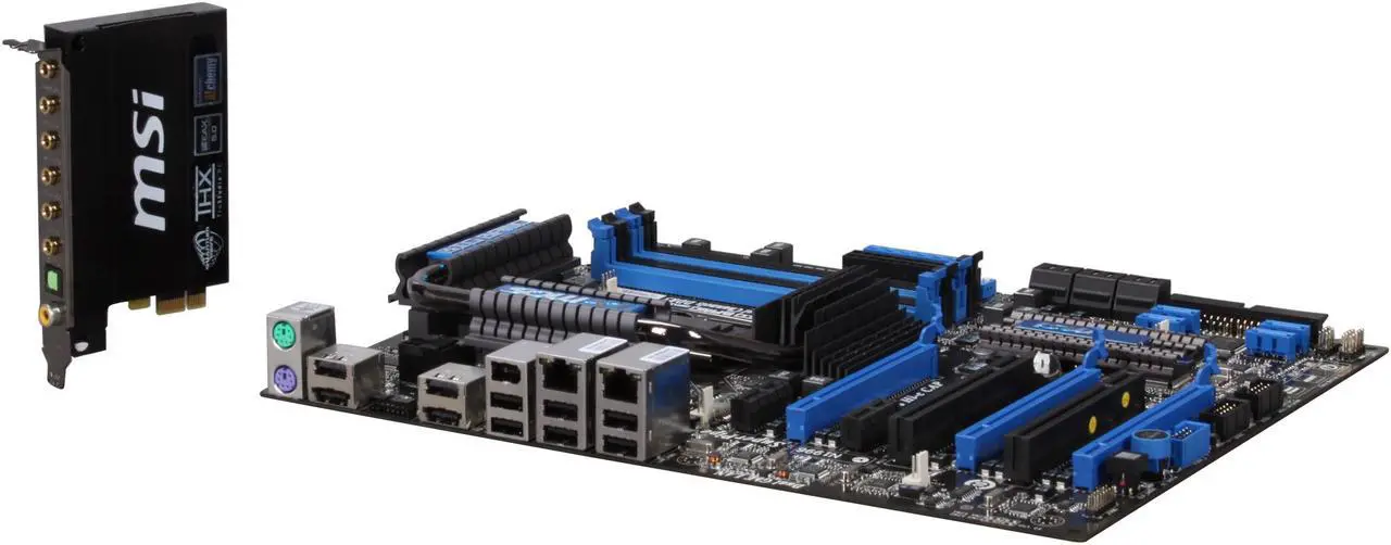 Main image of MSI Big Bang Trinergy LGA 1156 Intel P55 / NVIDIA NF200 ATX Intel Motherboard
