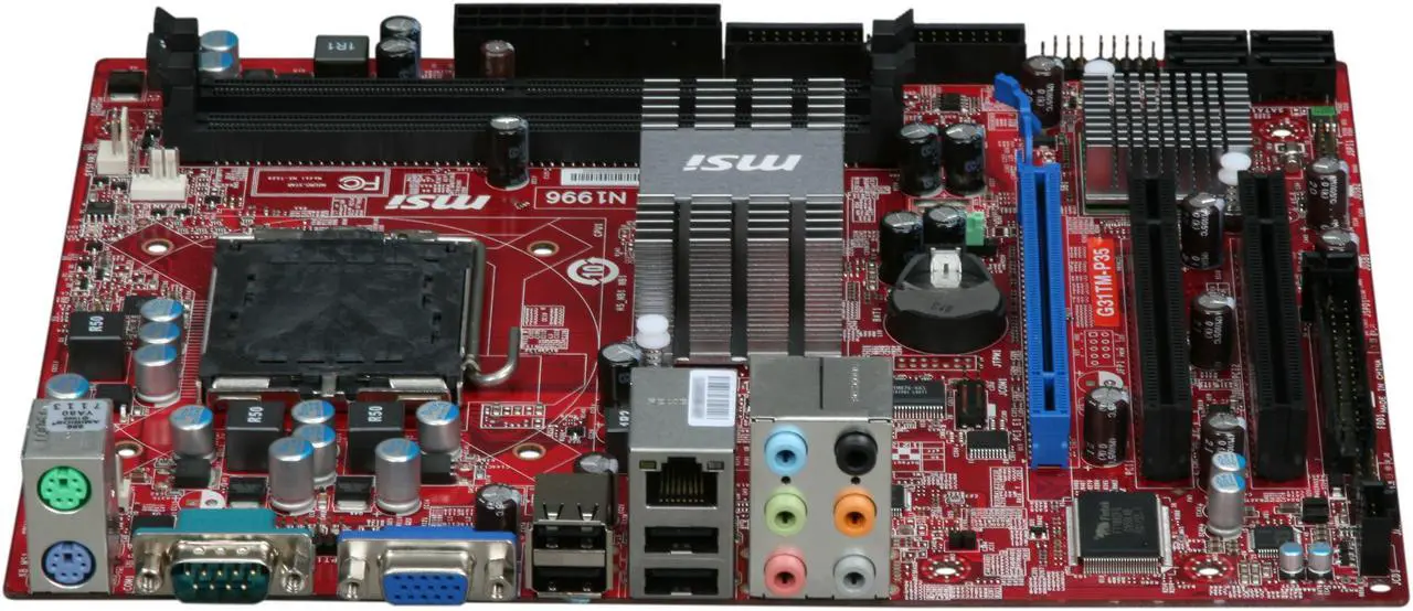 Alt view image 2 of 5 - MSI G31TM-P35 LGA 775 Intel G31 Micro ATX Intel Motherboard