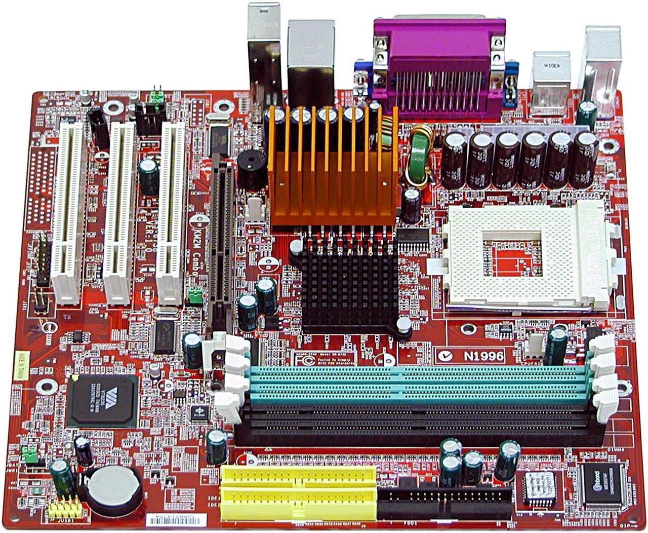 Alt view image 2 of 4 - MSI KM2M Combo-L 462(A) VIA KM266 Micro ATX AMD Motherboard