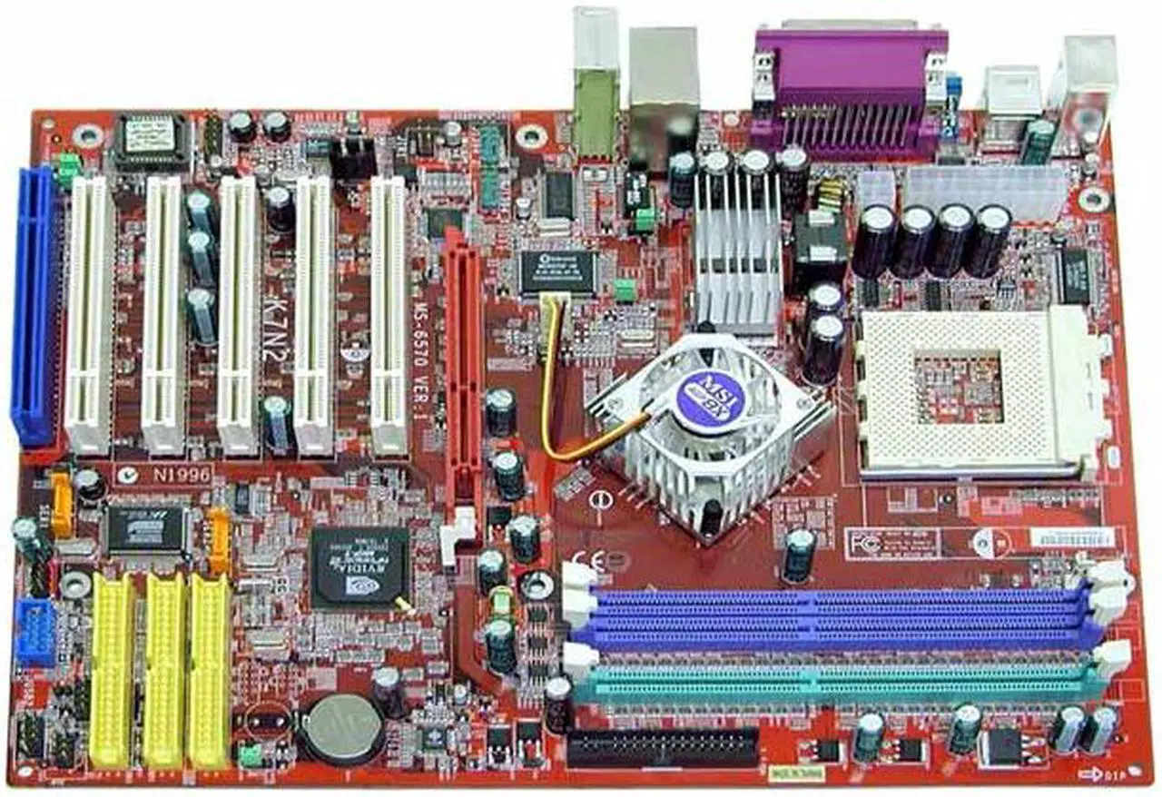 Alt view image 2 of 5 - MSI K7N2 Delta-ILSR 462(A) NVIDIA nForce2 Ultra 400 ATX AMD Motherboard