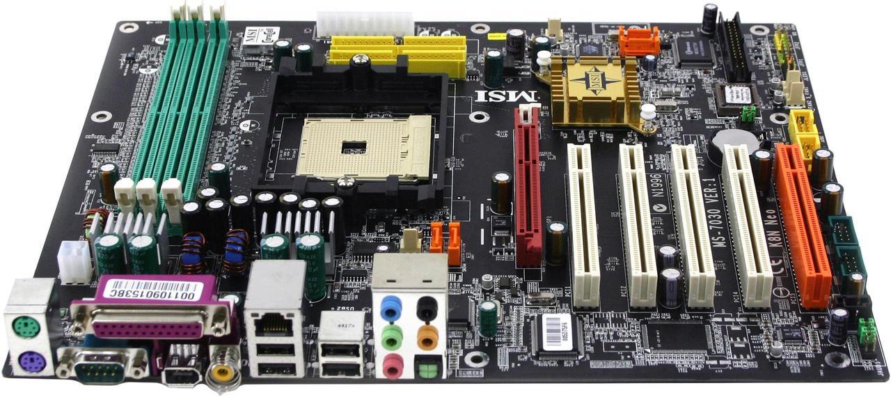 Main image of MSI K8N Neo Platinum 754 NVIDIA nForce3 250Gb ATX AMD Motherboard