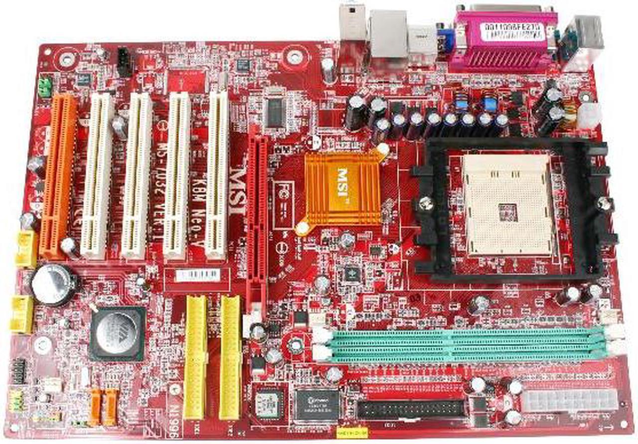 Alt view image 2 of 4 - MSI K8M Neo-V 754 VIA K8M800 ATX AMD Motherboard