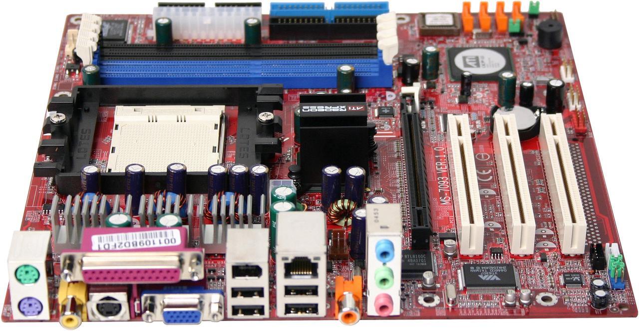 Alt view image 2 of 4 - MSI RS480M2-IL 939 ATI Radeon Xpress 200 Micro ATX AMD Motherboard