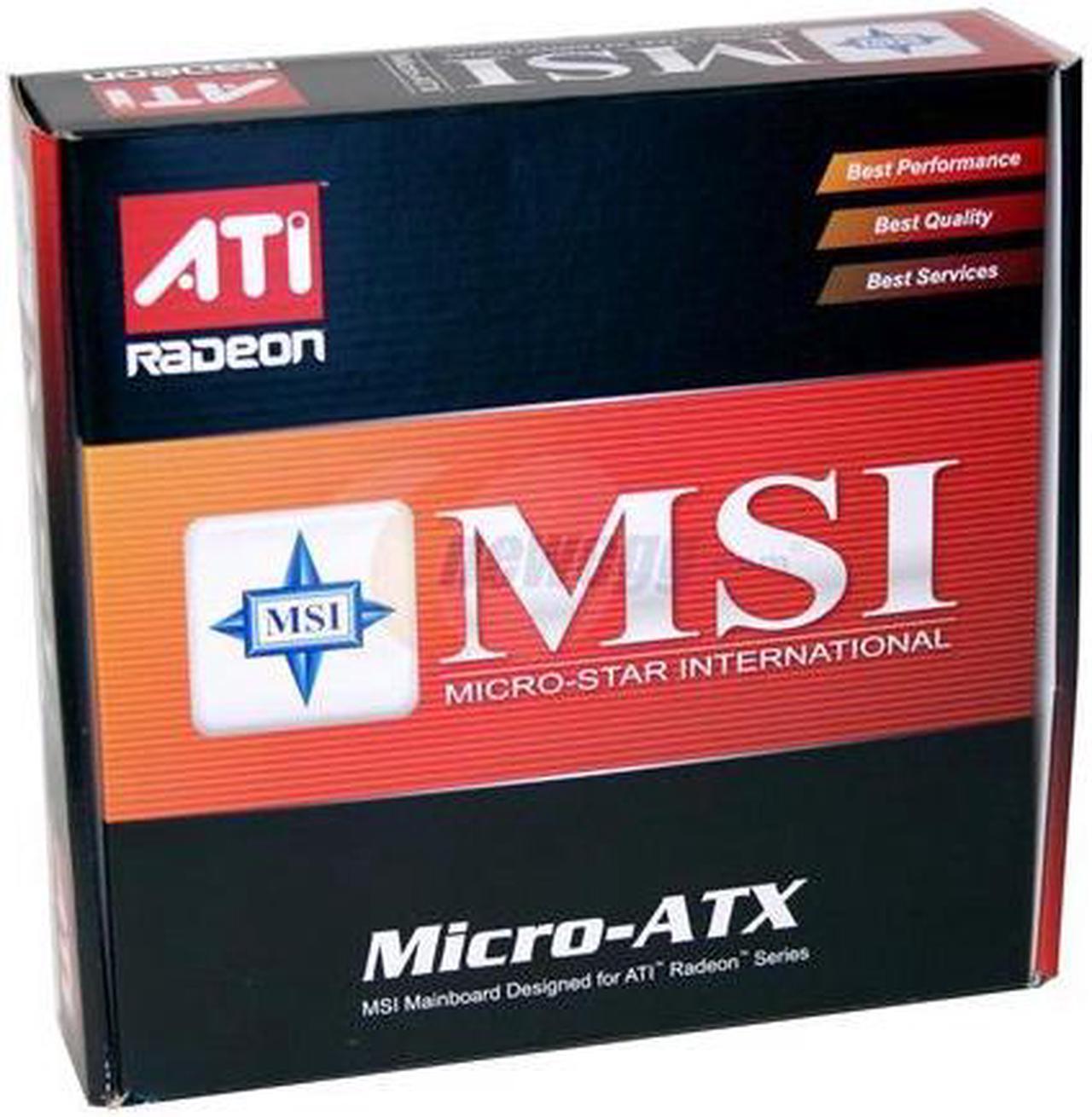 Alt view image 4 of 4 - MSI RS480M2-IL 939 ATI Radeon Xpress 200 Micro ATX AMD Motherboard