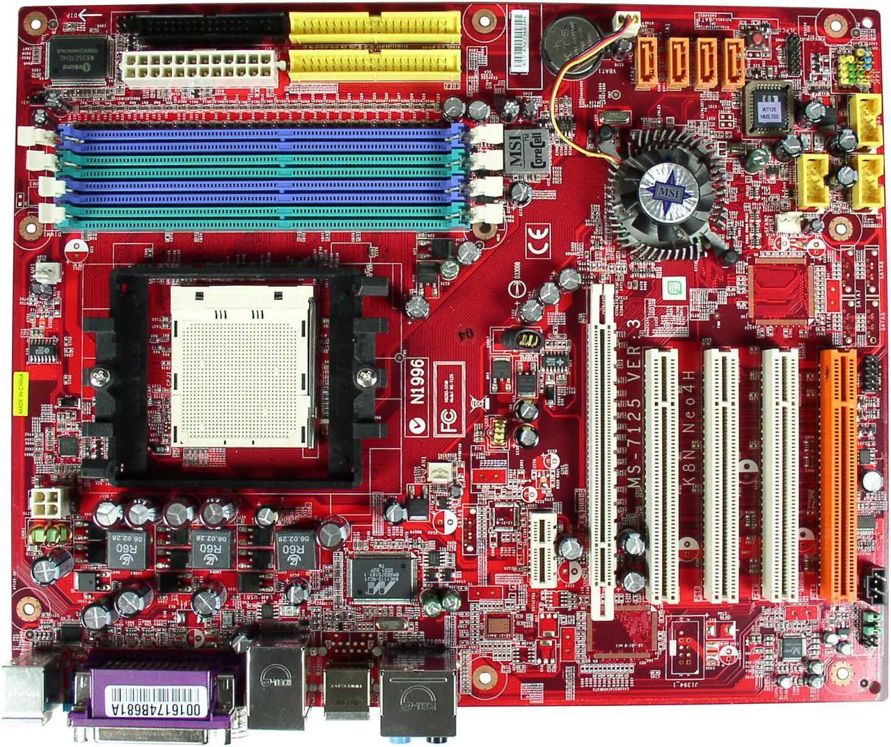 Main image of MSI K8N Neo4-F 939 NVIDIA nForce4 ATX AMD Motherboard