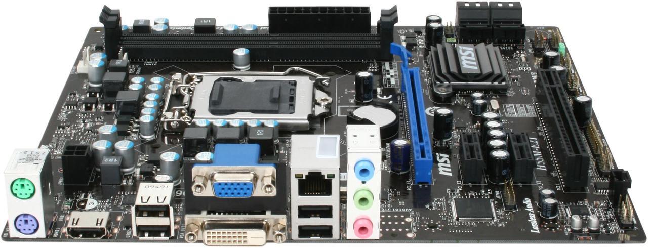 Alt view image 2 of 5 - MSI H55M-E21 LGA 1156 Intel H55 HDMI Intel Motherboard