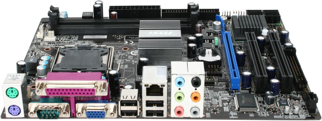 Alt view image 2 of 5 - MSI G41M-P28 LGA 775 Intel G41 Micro ATX Intel Motherboard