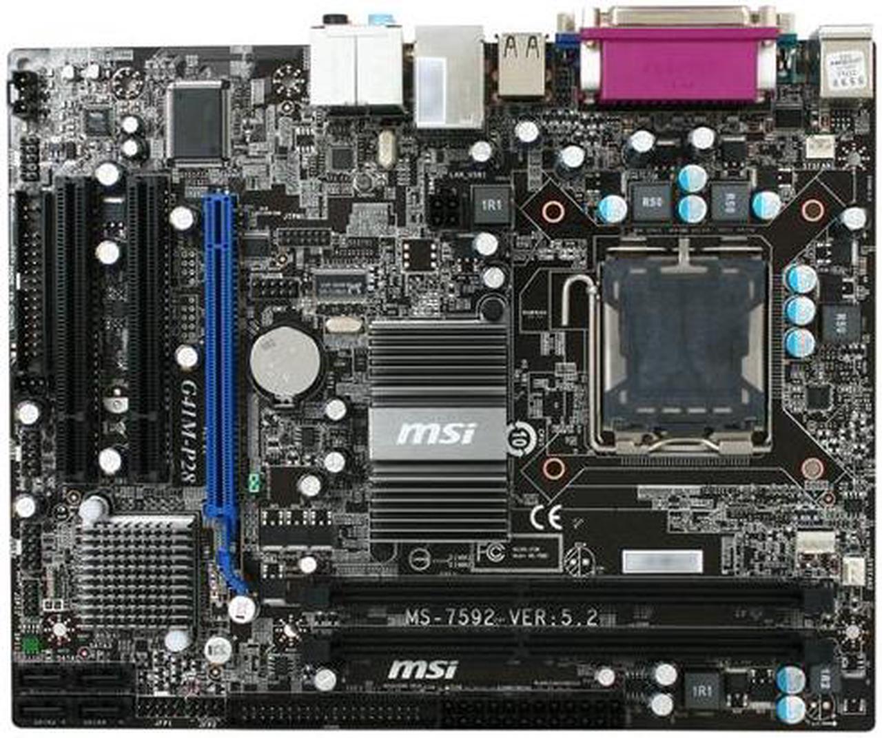 Alt view image 3 of 5 - MSI G41M-P28 LGA 775 Intel G41 Micro ATX Intel Motherboard